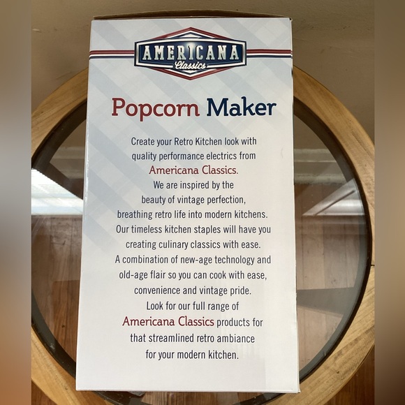Americana Classics Hot Air Popcorn Maker, Seafoam Blue, NIB - Picture 4 of 4